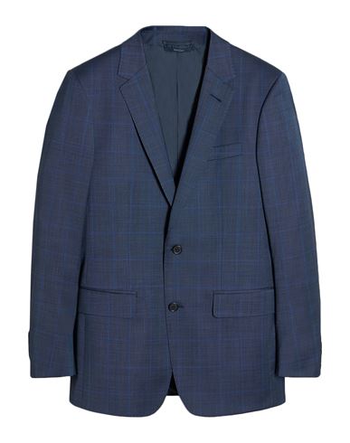 Dunhill Man Suit Jacket Blue Size 38 Wool