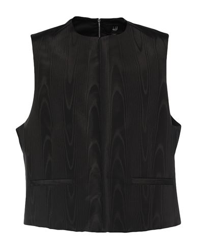 Shop Dunhill Man Tailored Vest Black Size 40 Mulberry Silk