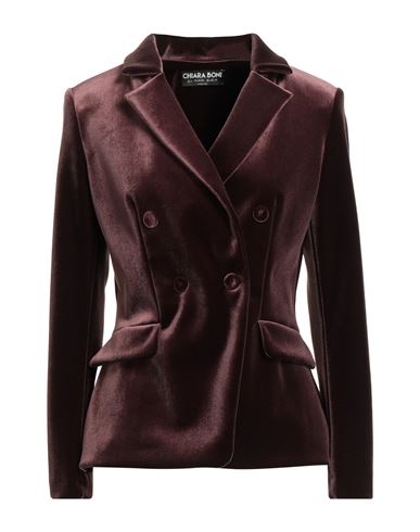 Chiara Boni La Petite Robe Woman Blazer Dark Brown Size 10 Polyester, Polyamide, Elastane