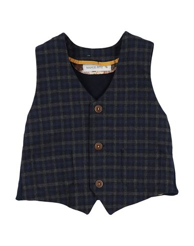 Manuel Ritz Babies'  Toddler Boy Tailored Vest Midnight Blue Size 6 Cotton, Polyester, Elastane