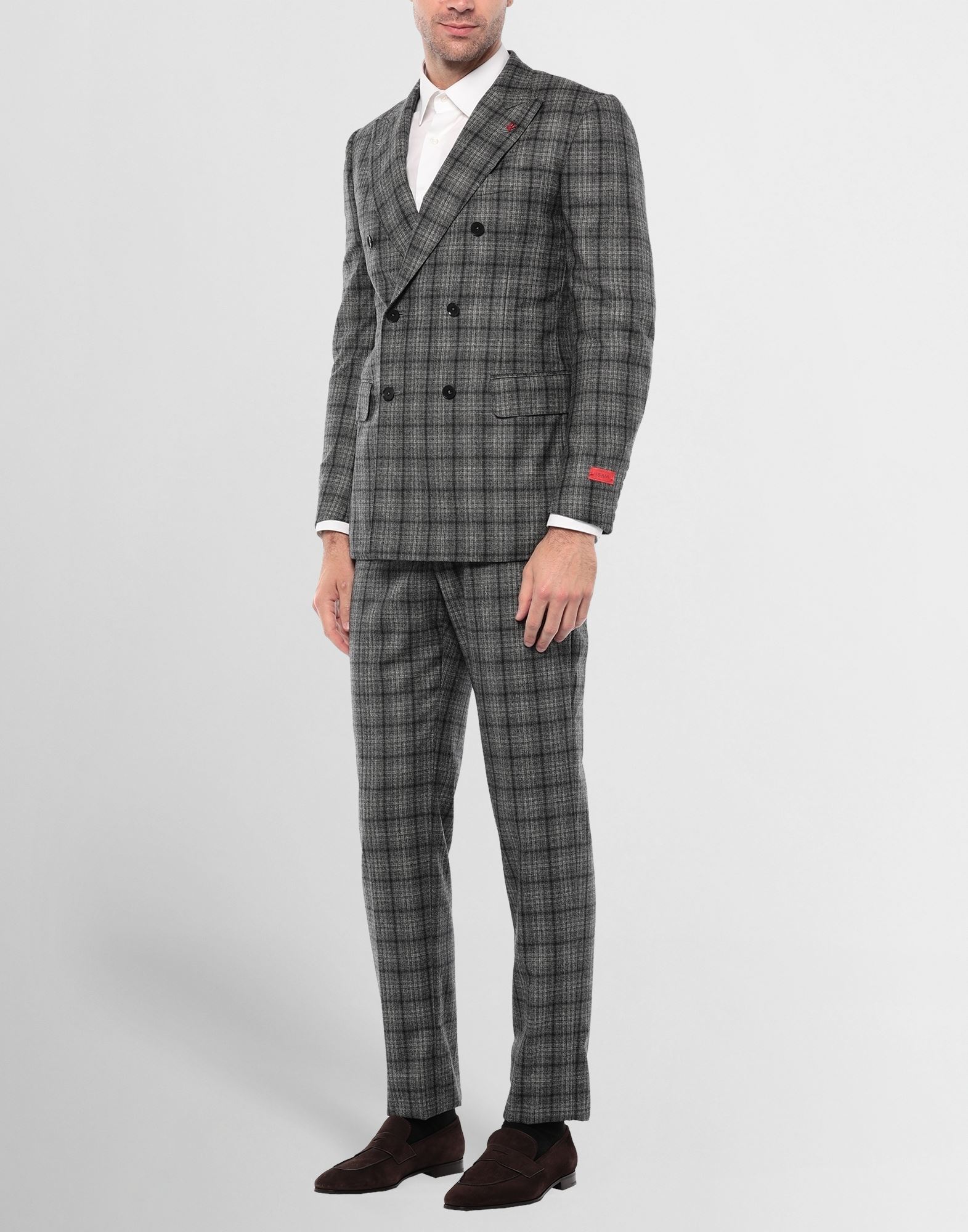 《セール開催中》ISAIA メンズ スーツ 鉛色 46 ウール 100% / スーパー130 ウール