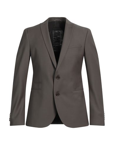 Man Blazer Grey Size 36 Polyester, Wool, Elastane