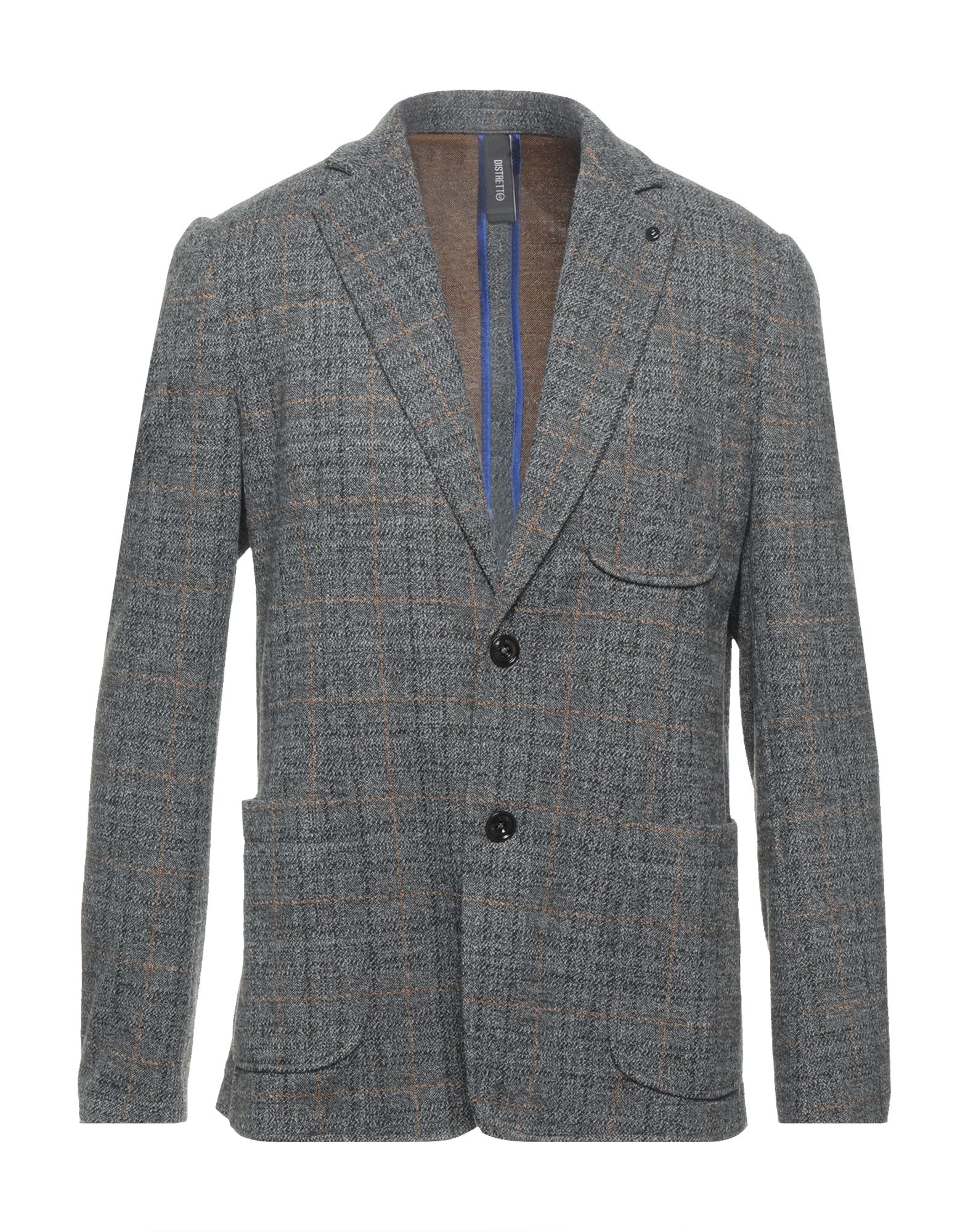 Distretto 12 Suit Jackets In Grey