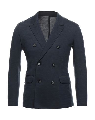 Paolo Pecora Man Suit Jacket Midnight Blue Size 42 Polyamide, Virgin Wool