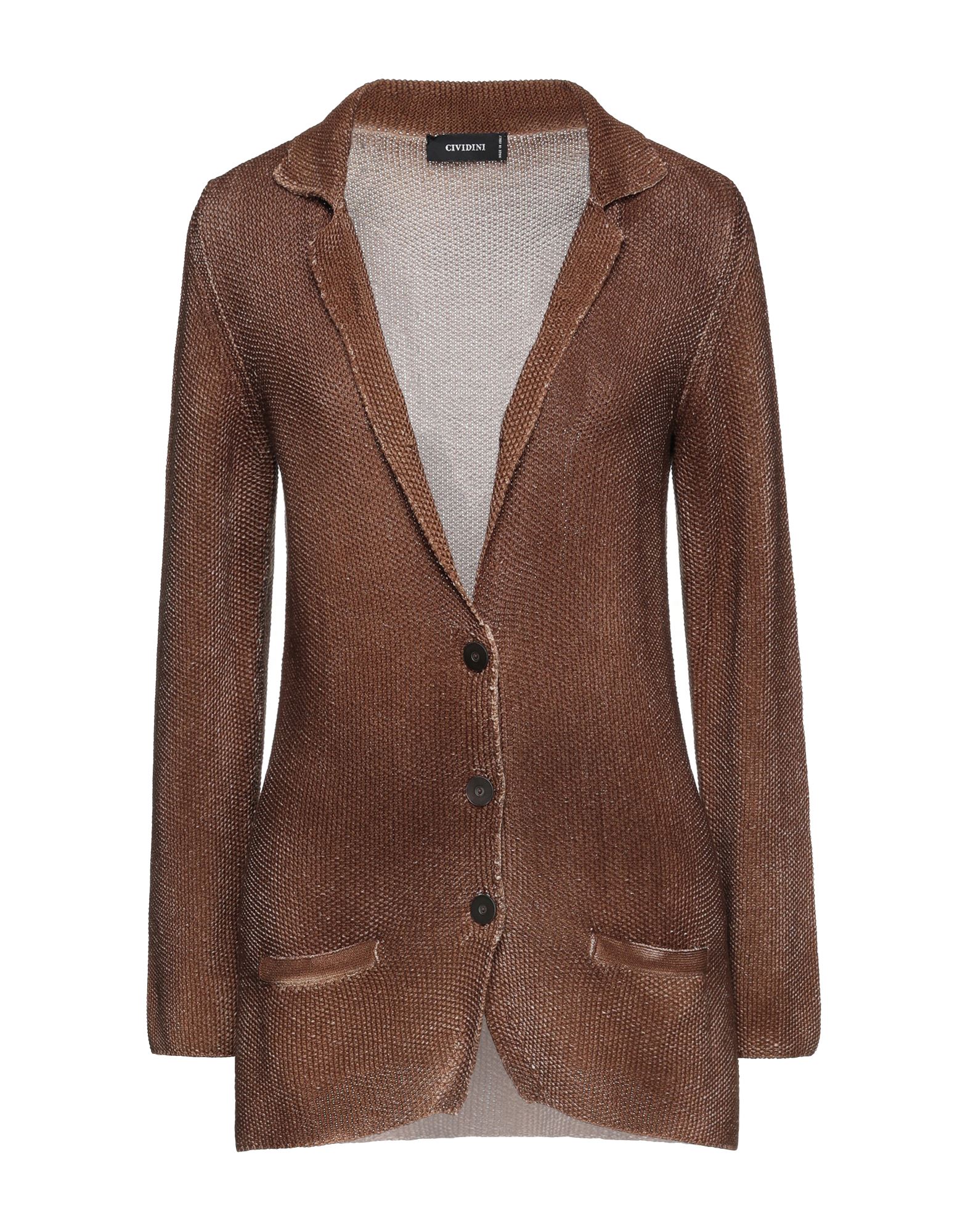 Cividini Suit Jackets In Brown