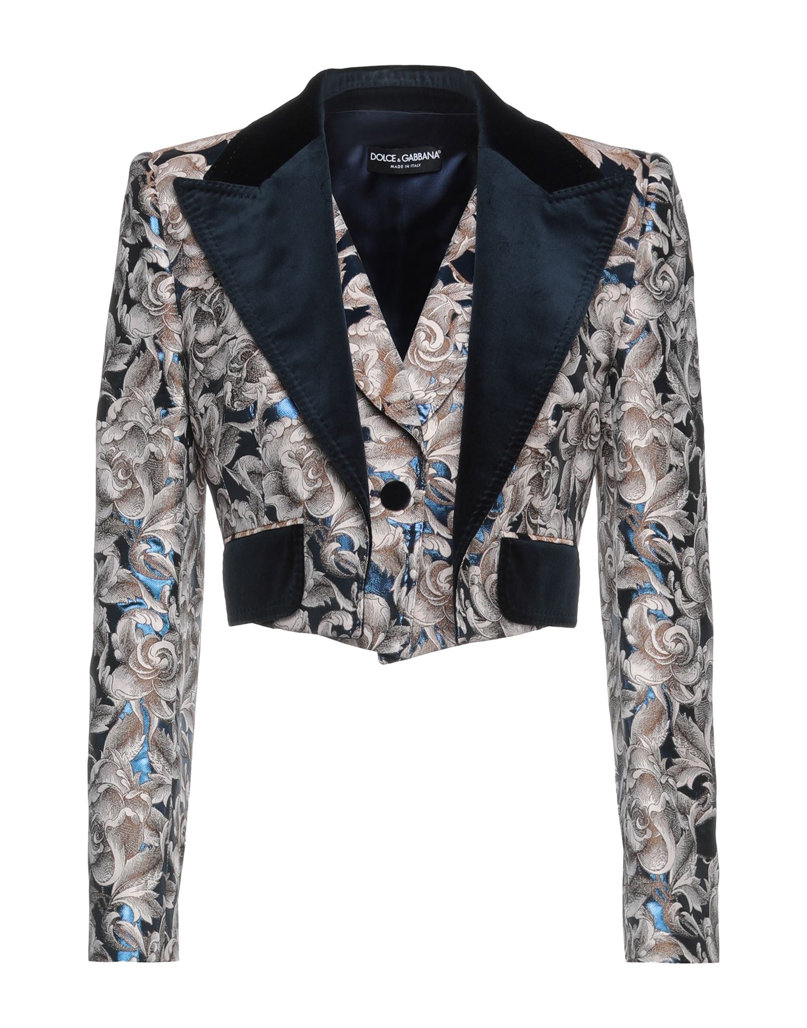 Dolce & Gabbana Woman Blazer Beige Size 2 Polyester, Viscose, Cotton, Metallic Fiber, Elastane