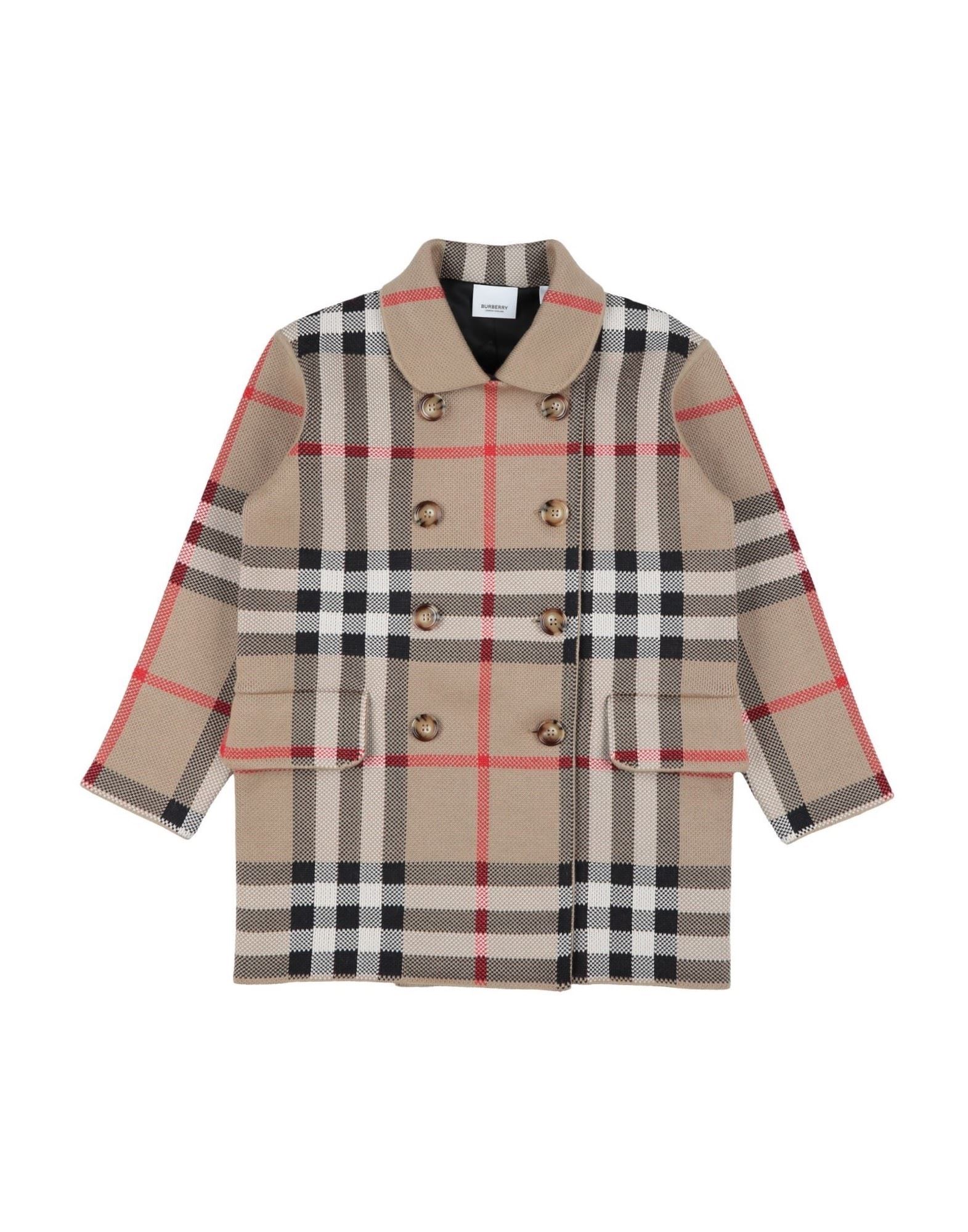 《セール開催中》BURBERRY ガールズ 9-16 歳 コート ベージュ 10 ウール 67% / ポリエステル 31% / ナイロン 1% / ポリウレタン 1%