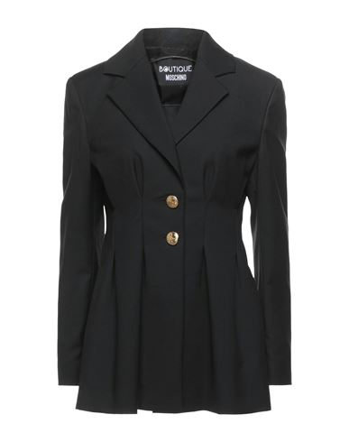 Boutique Moschino Woman Blazer Black Size 10 Polyester, Viscose, Elastane