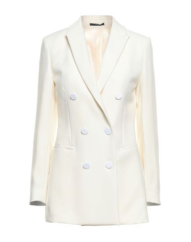 Paul Smith Woman Suit Jacket Ivory Size 2 Polyester In White