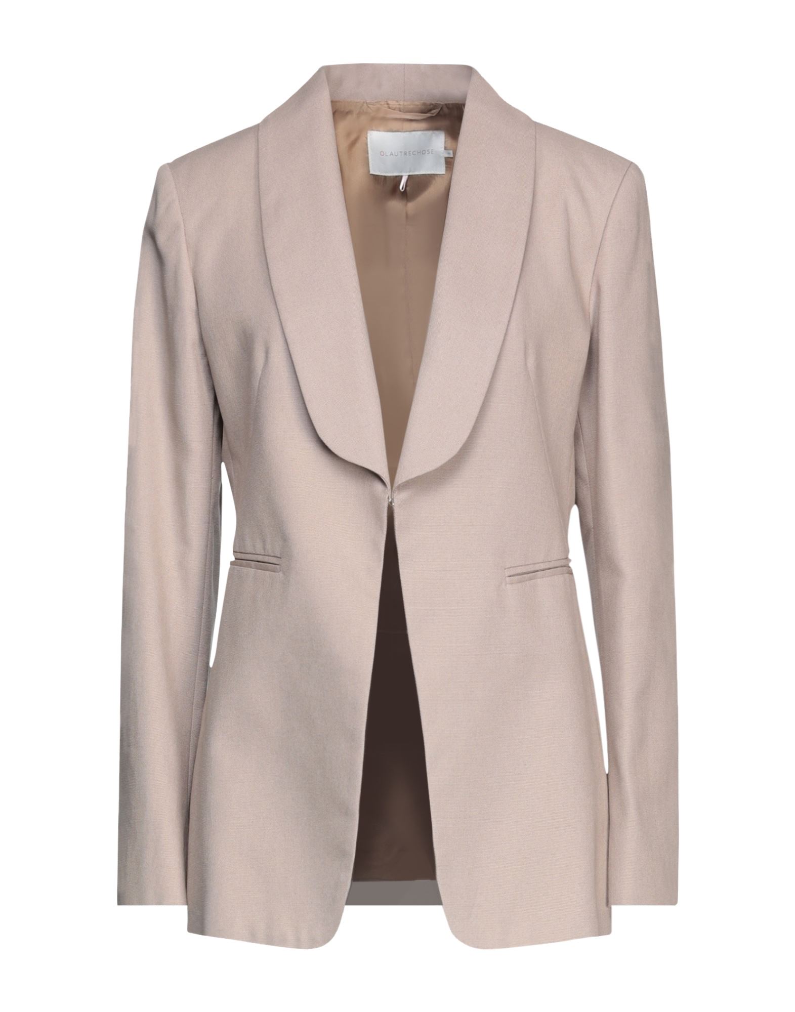 L'autre Chose L' Autre Chose Woman Suit Jacket Beige Size 10 Cotton
