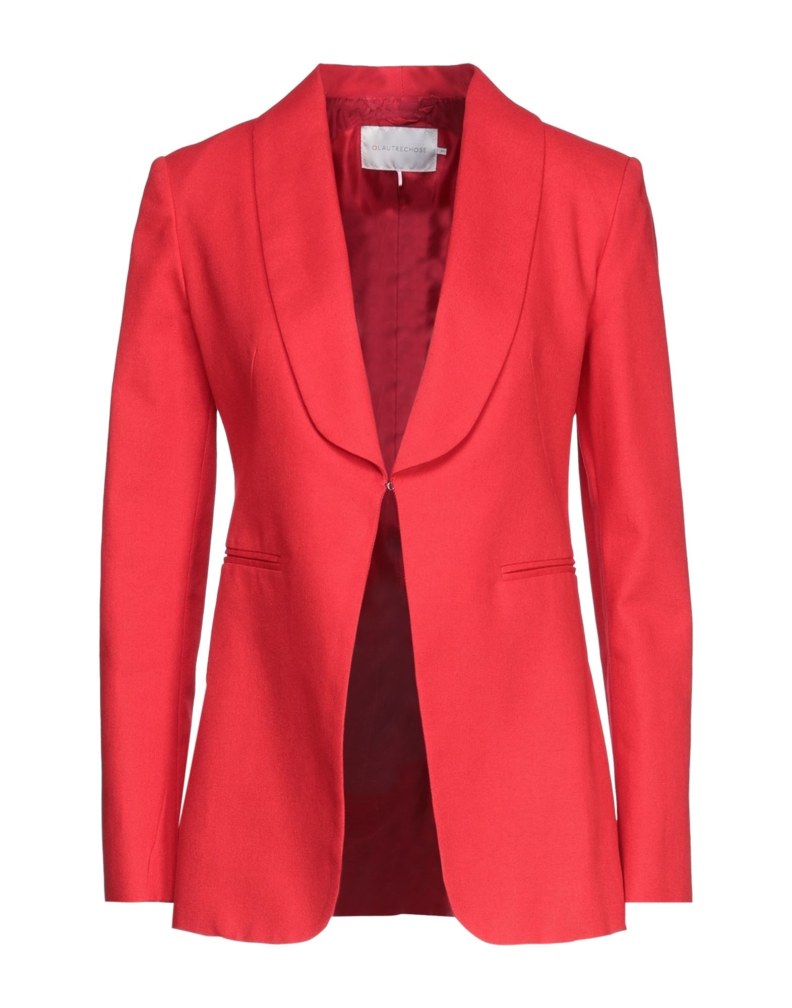 L'autre Chose L' Autre Chose Woman Suit Jacket Red Size 2 Cotton