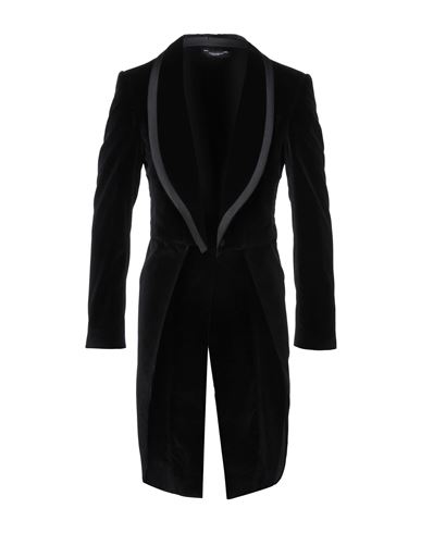 Dolce & Gabbana Man Blazer Black Size 40 Cotton, Silk, Polyester In Black
