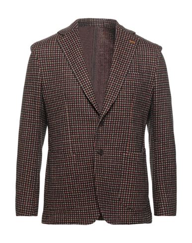 Harmont & Blaine Man Blazer Orange Size 40 Virgin Wool, Polyester, Cotton