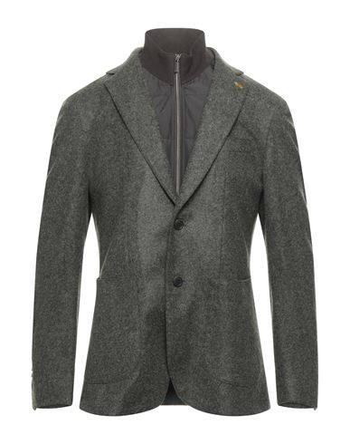 Harmont & Blaine Man Blazer Military Green Size 40 Acrylic, Virgin Wool, Polyester