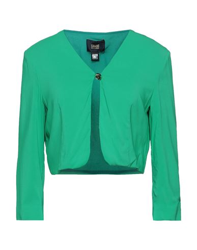 Cavalli Class Woman Suit jacket Light green Size 8 Viscose, Elastane