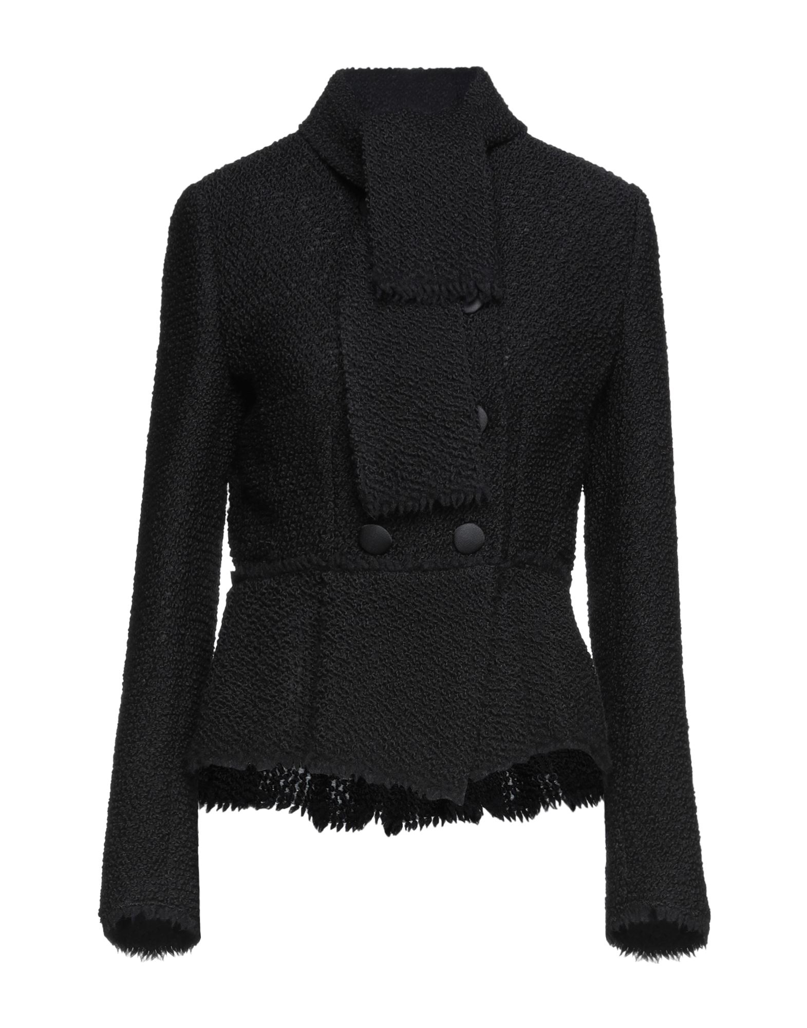 Dolce & Gabbana Woman Blazer Black Size 12 Virgin Wool, Silk, Polyamide