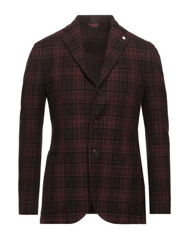 L. b.m. 1911 Man Blazer Brick Size 40 Cotton, Wool