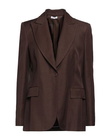 P.a.r.o.s.h P. A.r. O.s. H. Woman Suit Jacket Dark Brown Size S Viscose, Linen