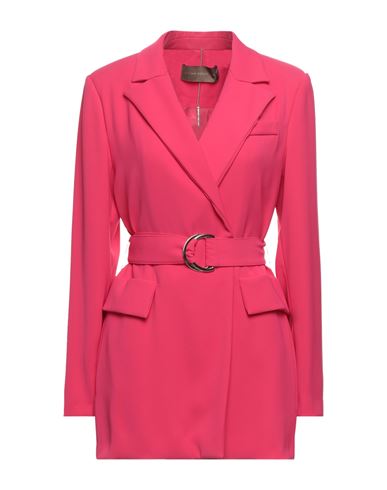 Simona Corsellini Woman Suit Jacket Fuchsia Size 6 Polyester In Pink