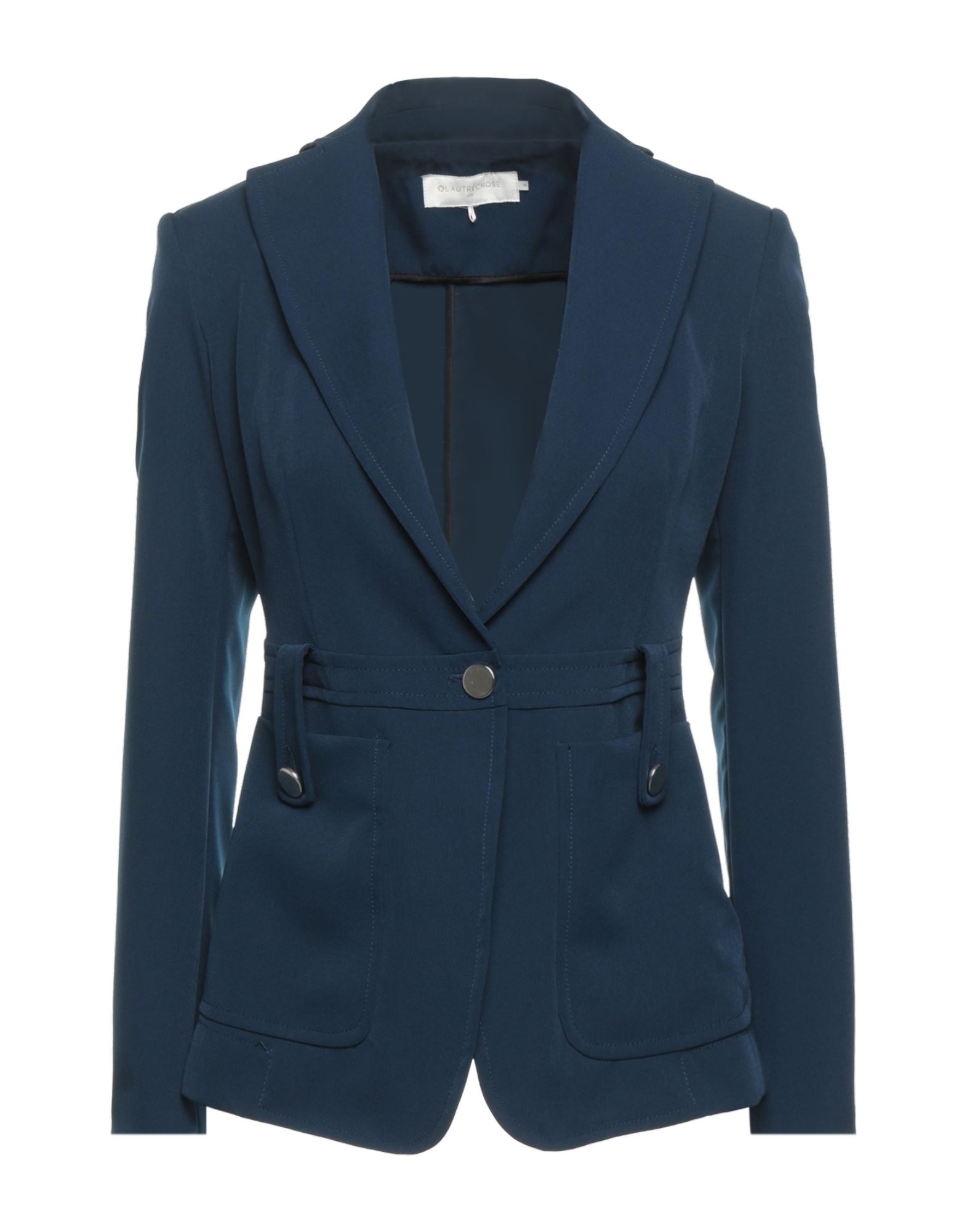 L'autre Chose L' Autre Chose Woman Suit Jacket Midnight Blue Size 10 Polyethylene, Elastane