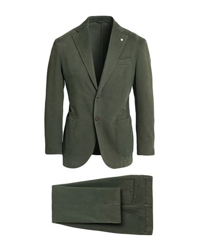 L.b.m 1911 L. B.m. 1911 Man Suit Military Green Size 36 Cotton, Cashmere