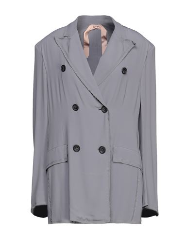 N°21 Woman Blazer Grey Size 4 Acetate, Silk