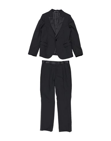 Shop Dolce & Gabbana Toddler Boy Suit Black Size 7 Virgin Wool, Polyester, Silk, Elastane
