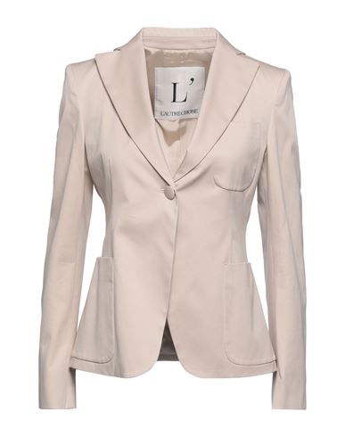 L'autre Chose L' Autre Chose Woman Suit Jacket Beige Size 6 Cotton, Elastane