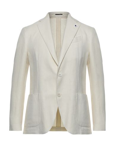 Grey Daniele Alessandrini Man Suit jacket Midnight blue Size 44 Linen