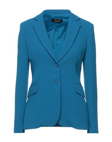 Caractere Caractère Woman Suit Jacket Azure Size 6 Polyester In Blue