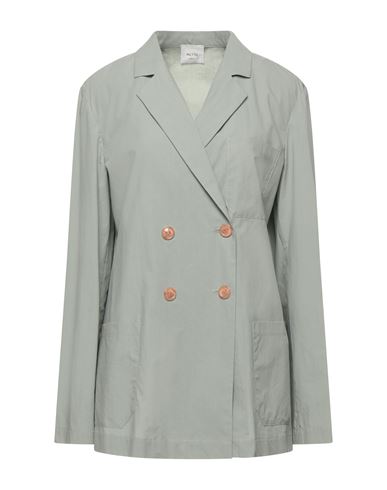 Alysi Woman Suit Jacket Sage Green Size 8 Cotton