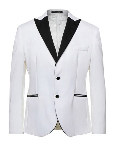 Takeshy Kurosawa Man Blazer White Size 40 Cotton, Polyester, Elastane