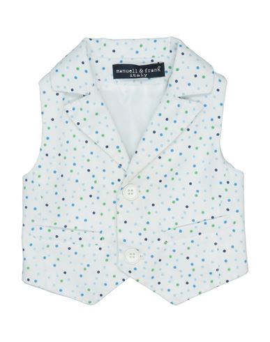 Manuell & Frank Babies'  Newborn Boy Tailored Vest White Size 0 Polyester, Cotton