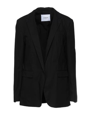 Dondup Woman Suit Jacket Black Size 10 Cotton, Elastane