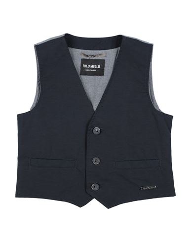 Fred Mello Babies'  Toddler Boy Tailored Vest Black Size 6 Cotton, Polyamide
