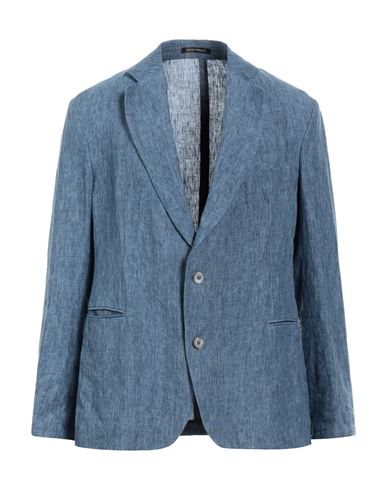 Emporio Armani Man Suit Jacket Sky Blue Size 36 Linen