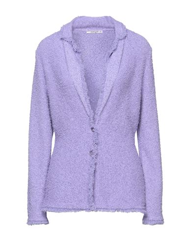 Kangra Cashmere Woman Suit Jacket Lilac Size 6 Cotton, Polyamide, Polyester In Purple