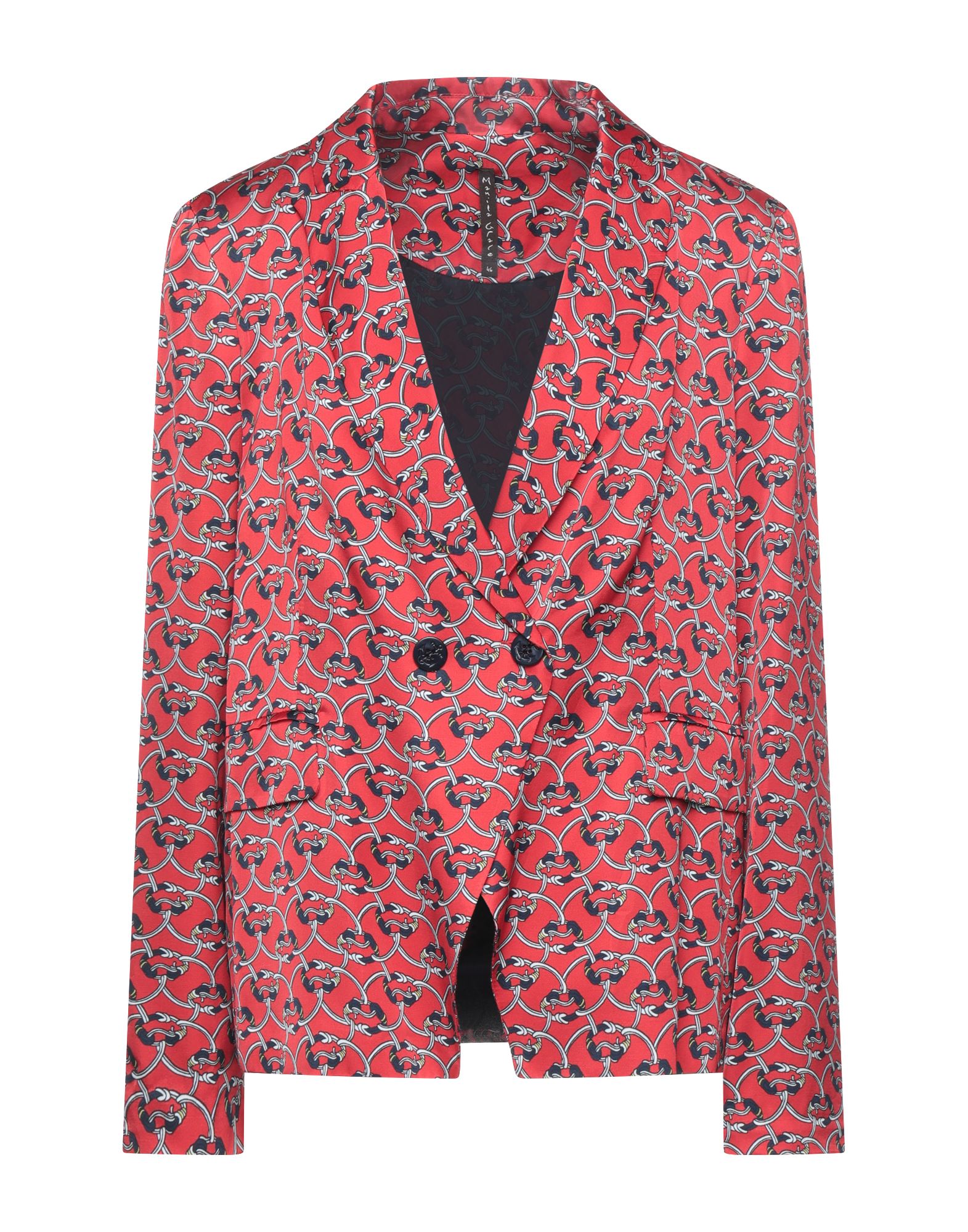 Manila Grace Suit Jackets In Red
