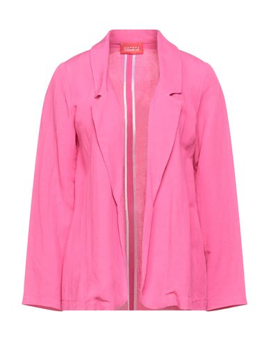Ouvert Dimanche Woman Blazer Fuchsia Size S Viscose, Linen In Pink