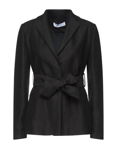 Kaos Woman Suit Jacket Black Size 10 Linen, Cotton
