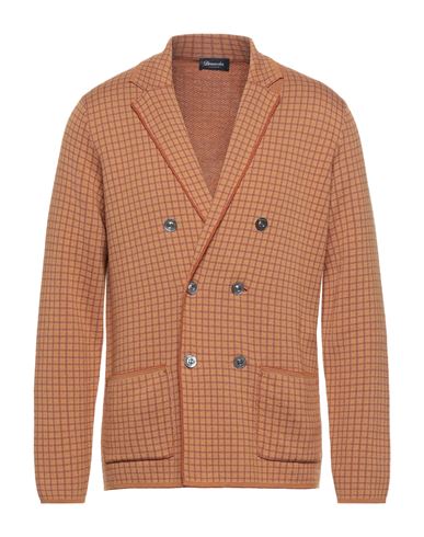 Drumohr Man Suit Jacket Brown Size 40 Cotton