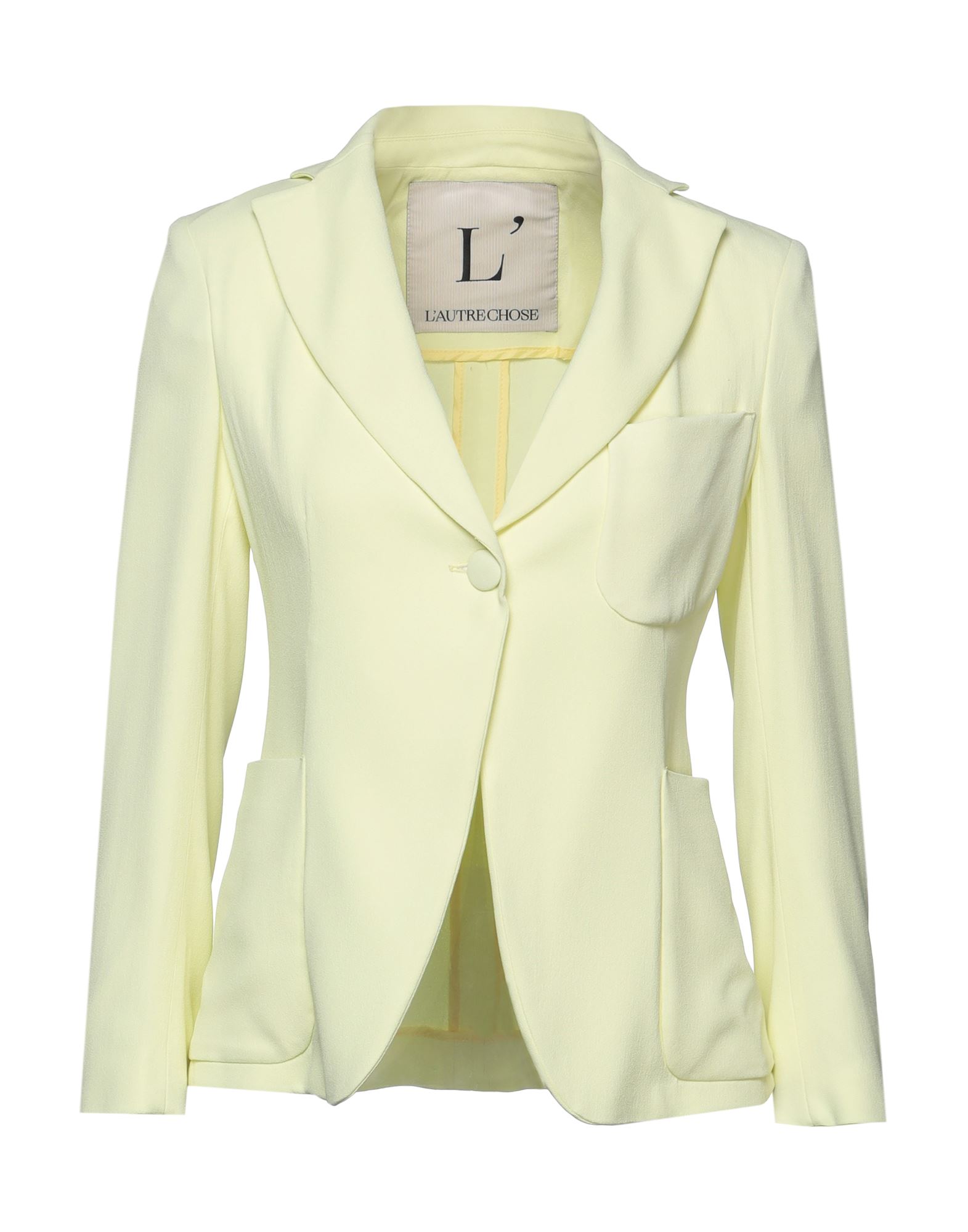 L'autre Chose L' Autre Chose Woman Suit Jacket Light Yellow Size 8 Acetate, Viscose
