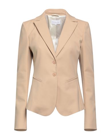 Patrizia Pepe Woman Blazer Beige Size 4 Cotton, Polyamide, Elastane In Beige