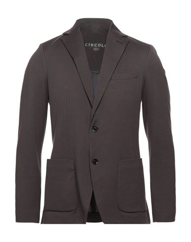 Circolo 1901 Man Suit Jacket Cocoa Size 42 Wool, Cotton, Elastane In Brown