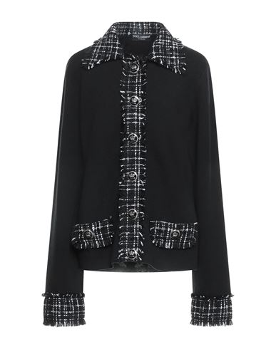 Dolce & Gabbana Woman Cardigan Black Size 6 Virgin Wool, Alpaca Wool, Wool, Polyamide