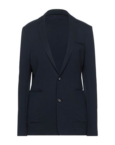 Paolo Pecora Woman Suit Jacket Midnight Blue Size 10 Cotton, Elastane