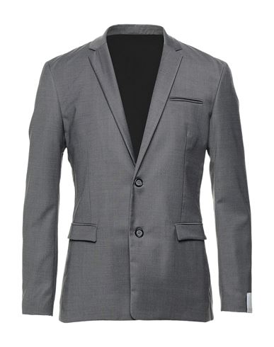 Paolo Pecora Man Blazer Grey Size 42 Polyester, Wool, Elastane