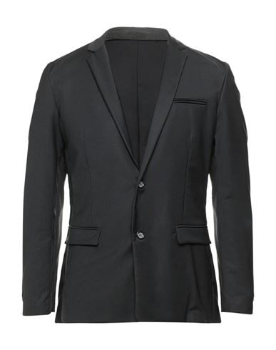 Paolo Pecora Man Blazer Black Size 38 Polyester, Wool, Elastane