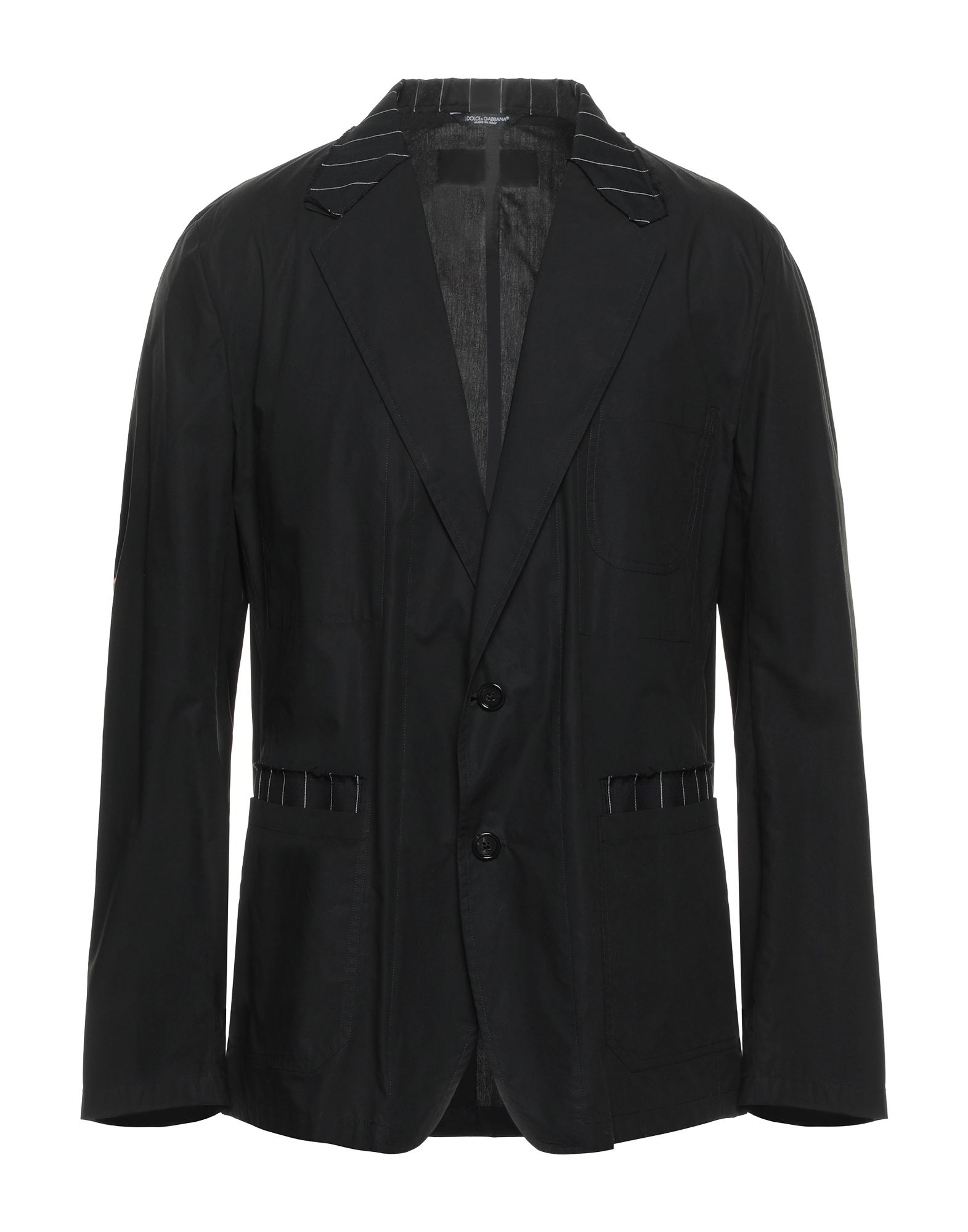 Dolce & Gabbana Man Blazer Black Size 42 Cotton, Virgin Wool