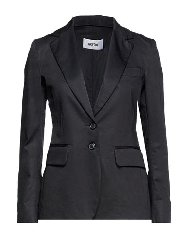 Mauro Grifoni Woman Suit Jacket Black Size 6 Cotton, Elastane